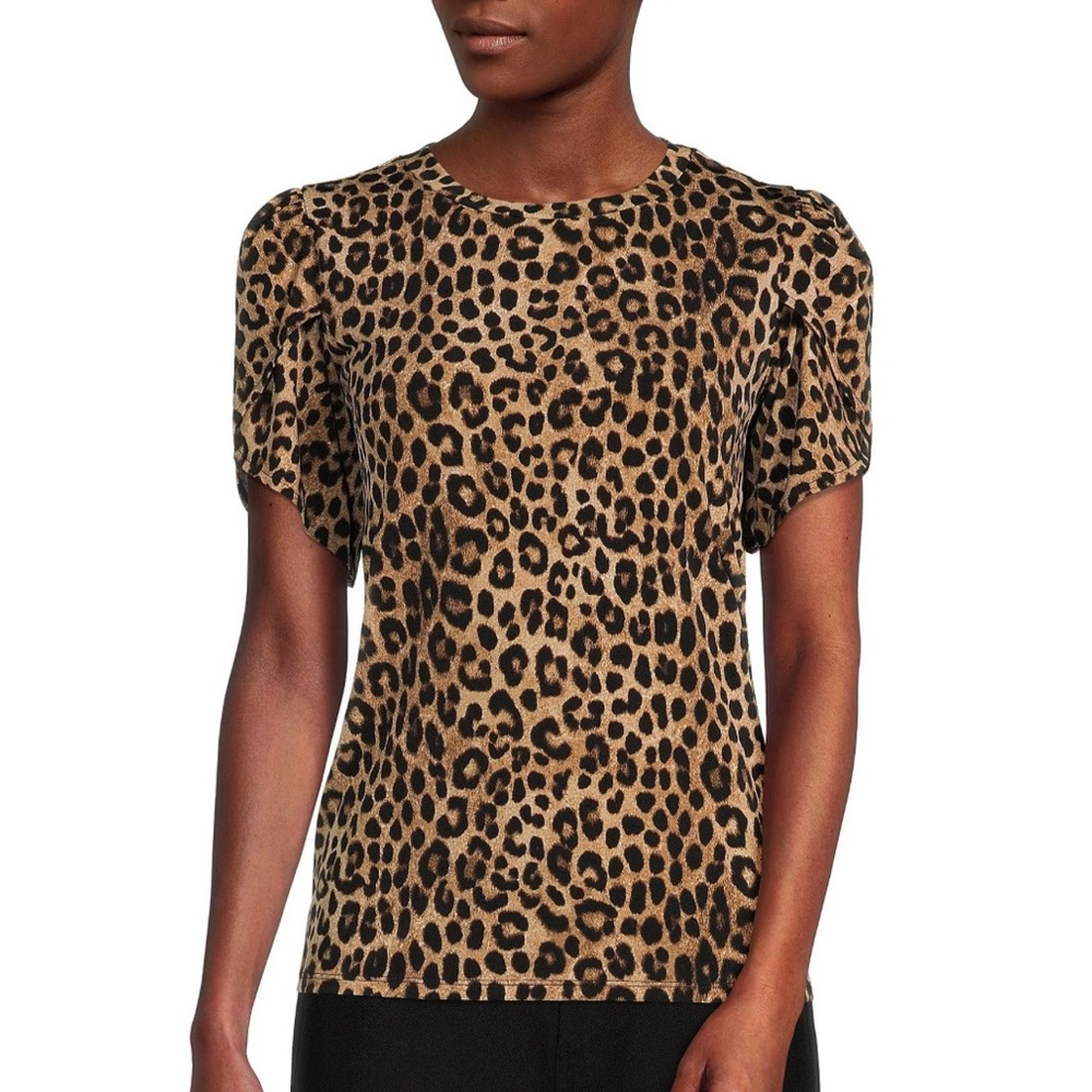 NWT Michael Kors Ladies Size 3X Leopard Print Top
